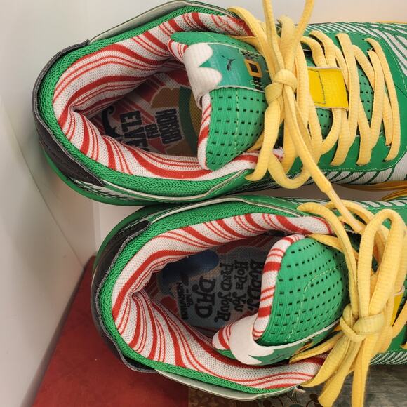 Puma Clyde All-Pro x ‘Buddy The Elf’ Mens Sz 6 Green Yellow Red 195315-01 Rare main image 13